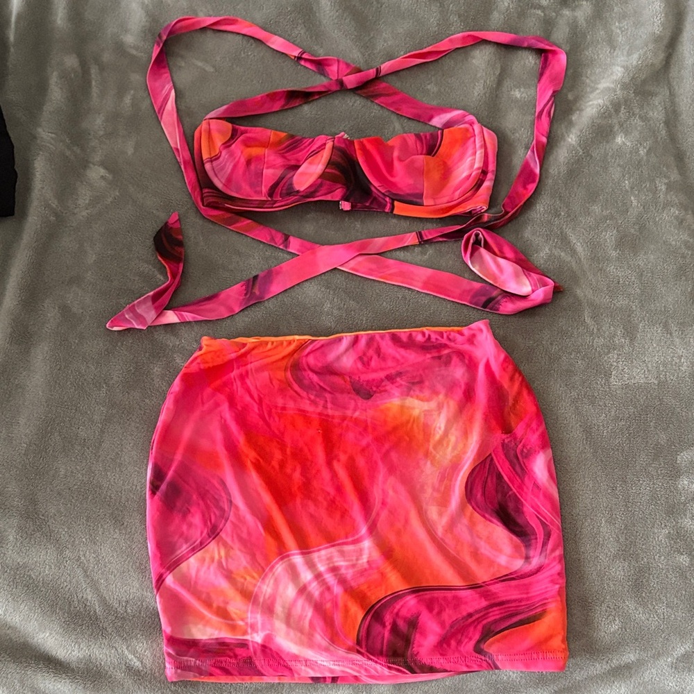 White Fox Boutique tropical set